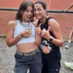 Die Siegerinnen im Damen-Doppel...